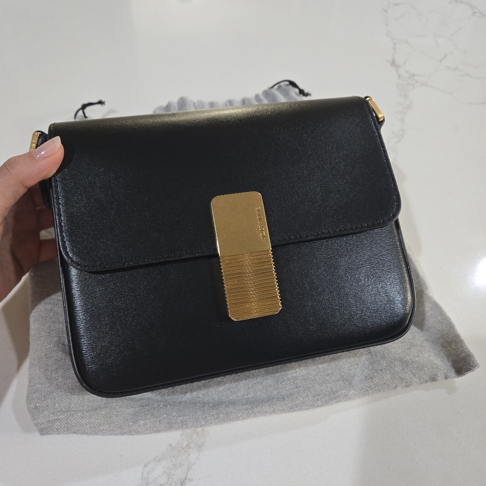 Mini Monceau Gold Edition Black Box Leather
